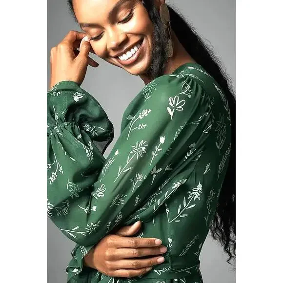 Hutch Women's Long-Sleeve V-Neck Wrap Maxi Dress Green Pattern Size SP NWOT  is available for purchase on au PAY Market - Imported Goods Online Store  Co.Ltd. | au PAY Market - Online
